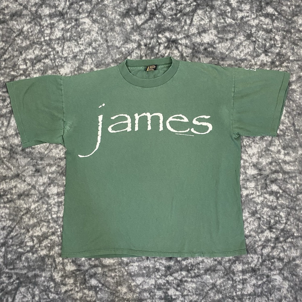 Vintage 90s James Get Laid Tshirt Mens Size XL Album Rock Band Tee Brockum